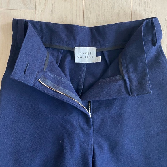Lucie Cotton Navy Pants from independent Australian label, Caves Collect. US 2-4 - Picture 2 of 4